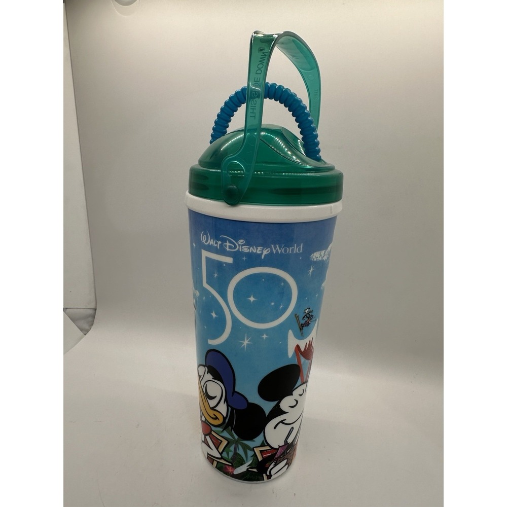 Walt Disney World 50th Anniversary Refillable Cup Typhoon Lagoon Blizzard Beach